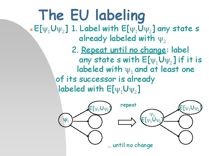The EU labeling n E[y 1 Uy 2] 1. Label with E[y 1 Uy