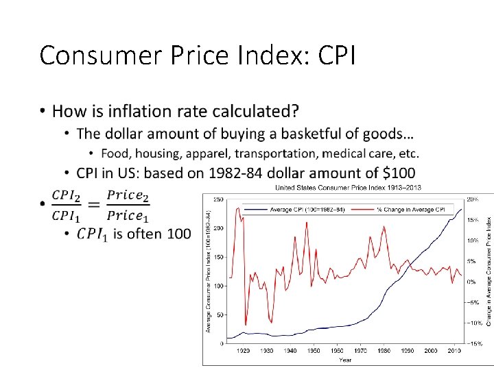 Consumer Price Index: CPI • 