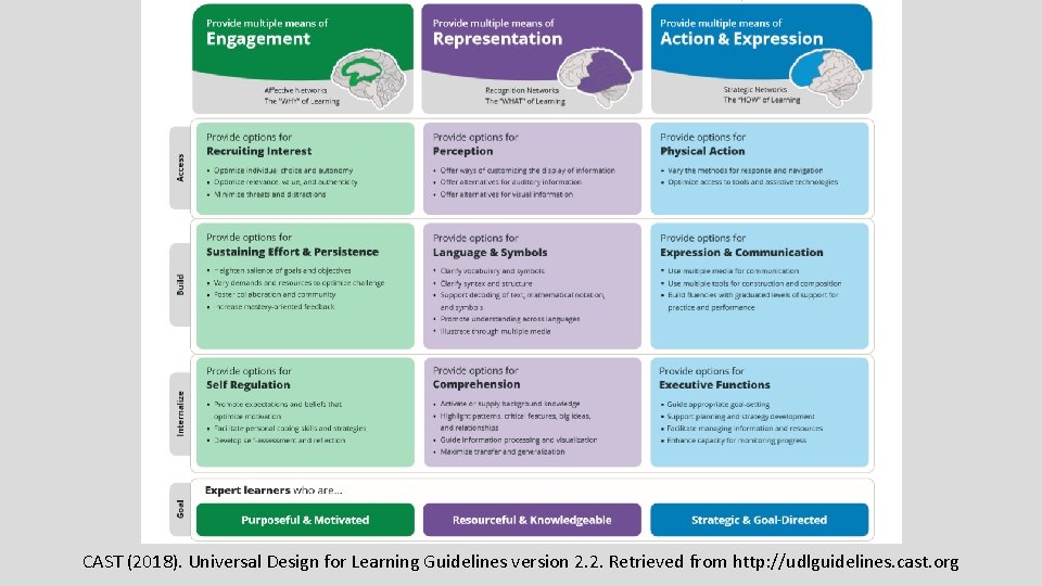 Universal Design for Learning and Accessibility Overview Who