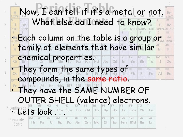 Now, I can tell if it’s a metal or not. What else do I