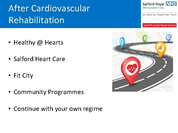 After Cardiovascular Rehabilitation • Healthy @ Hearts • Salford Heart Care • Fit City