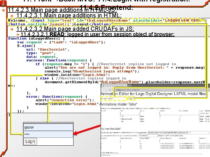 11. Front→Back MVC: 11. 4. Login with registration: 11. 4. 2. Frontend: 11. 4.