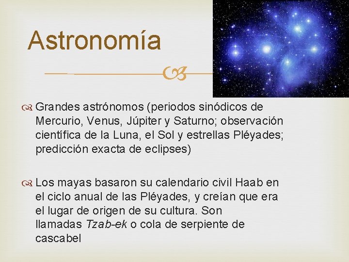 Astronomía Grandes astrónomos (periodos sinódicos de Mercurio, Venus, Júpiter y Saturno; observación científica de