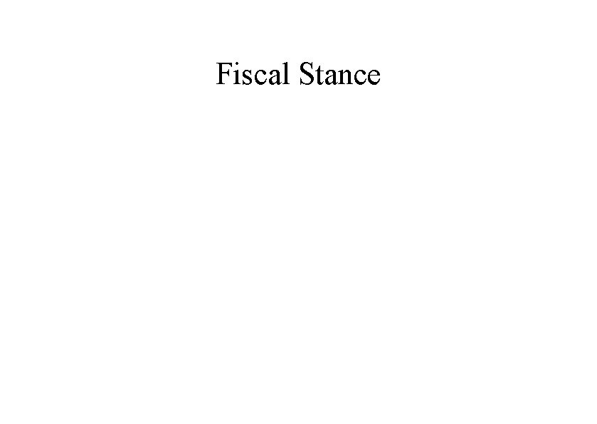 Fiscal Stance 