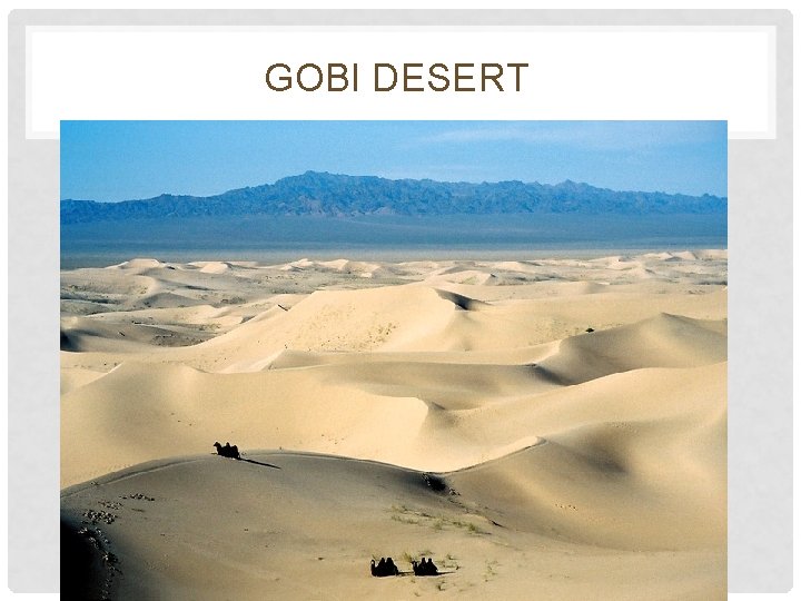 GOBI DESERT 