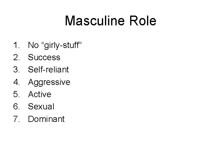Stratification by Gender SOC 101 Basic Concepts Sex