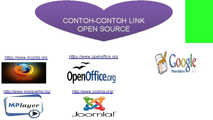 CONTOH-CONTOH LINK OPEN SOURCE https: //www. mozilla. org https: //www. openoffice. org http: //www.