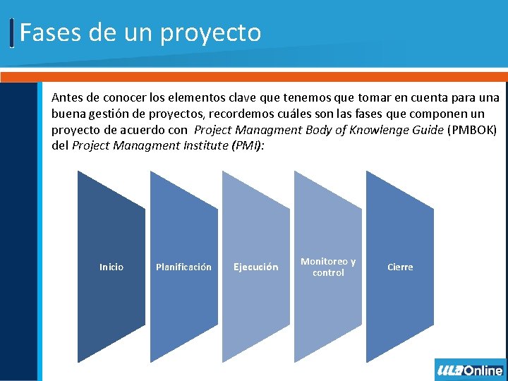 Elementos clave en la gestin de proyectos Objetivo