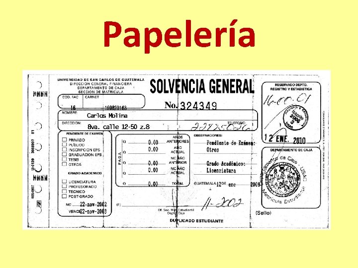 Papelería 