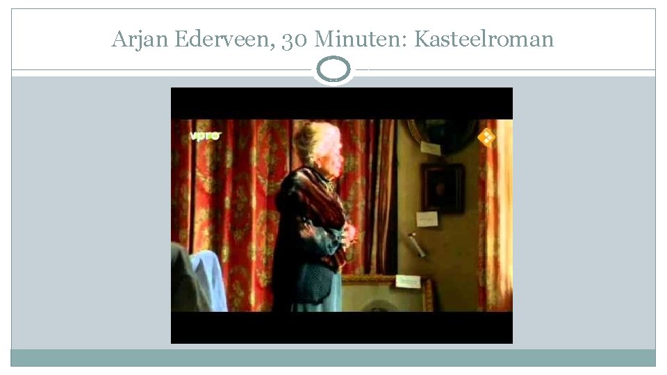 Arjan Ederveen, 30 Minuten: Kasteelroman 