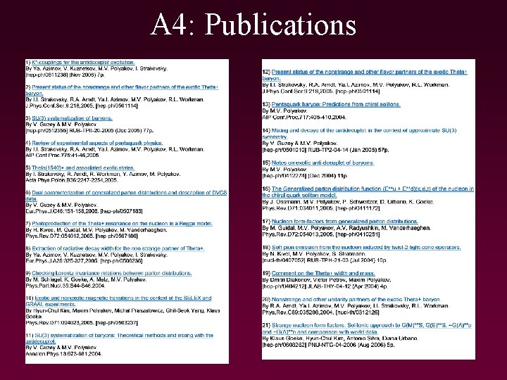 A 4: Publications 