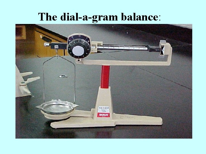 The dial-a-gram balance: 