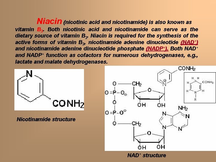 Niacin (nicotinic acid and nicotinamide) is also known as vitamin B 3. Both nicotinic Niacin (nicotinic acid and nicotinamide) is also known as vitamin B 3. Both nicotinic