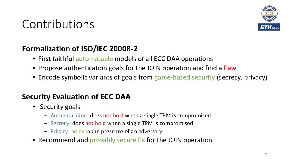 A Symbolic Analysis of ECCbased Direct Anonymous Attestation
