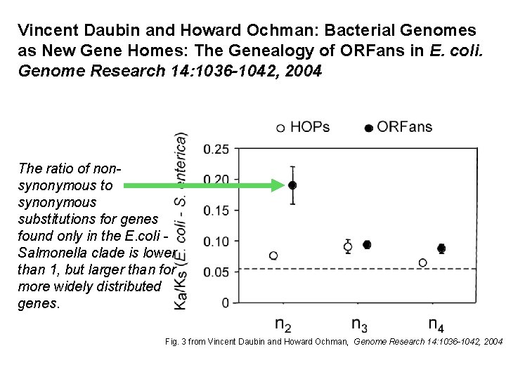 Vincent Daubin and Howard Ochman: Bacterial Genomes as New Gene Homes: The Genealogy of