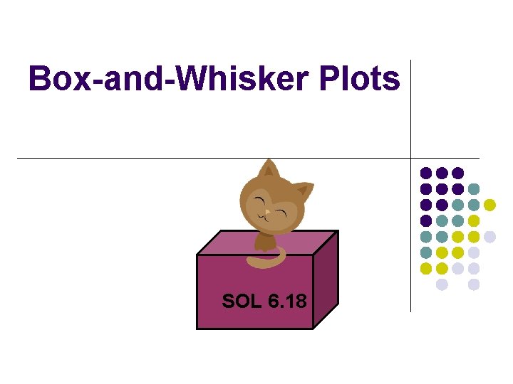 Box-and-Whisker Plots SOL 6. 18 