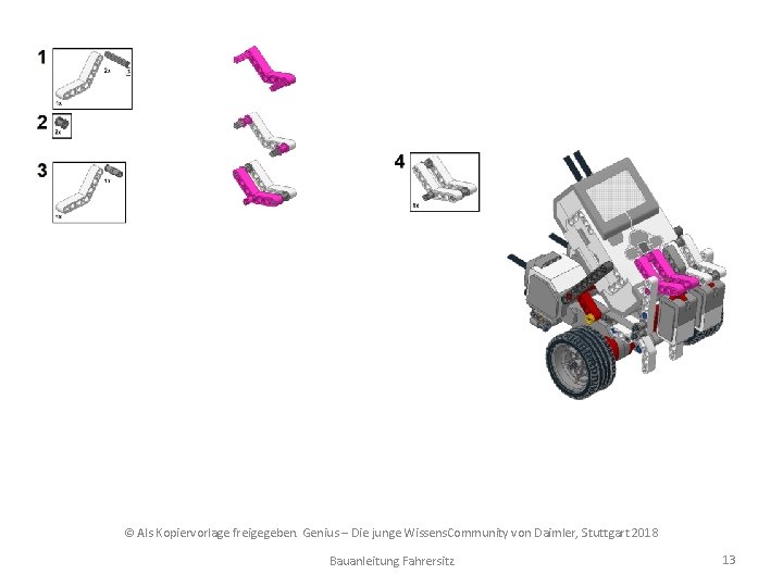 © Als Kopiervorlage freigegeben. Genius – Die junge Wissens. Community von Daimler, Stuttgart 2018