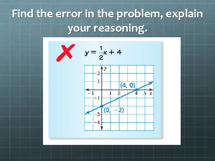 Find the error in the problem, explain your reasoning. 