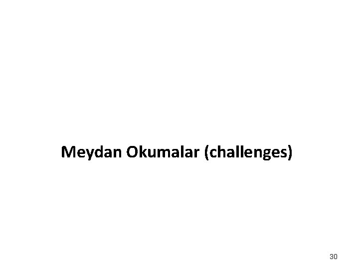 Meydan Okumalar (challenges) 30 