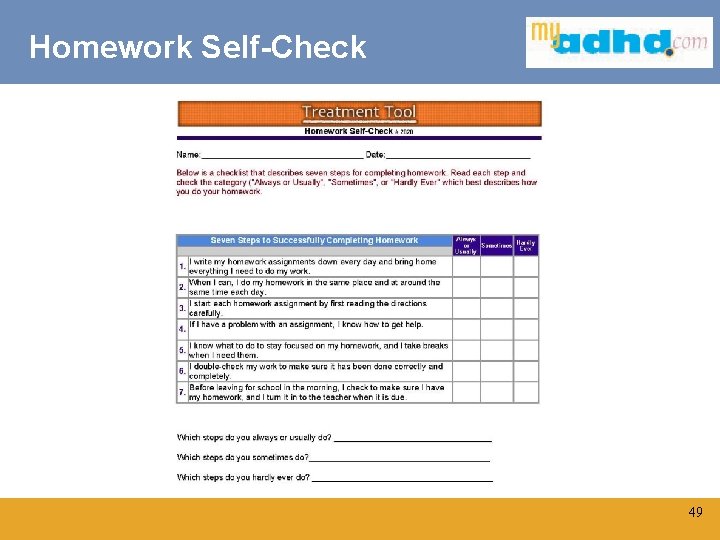 Homework Self-Check Click to edit Master title style 49 