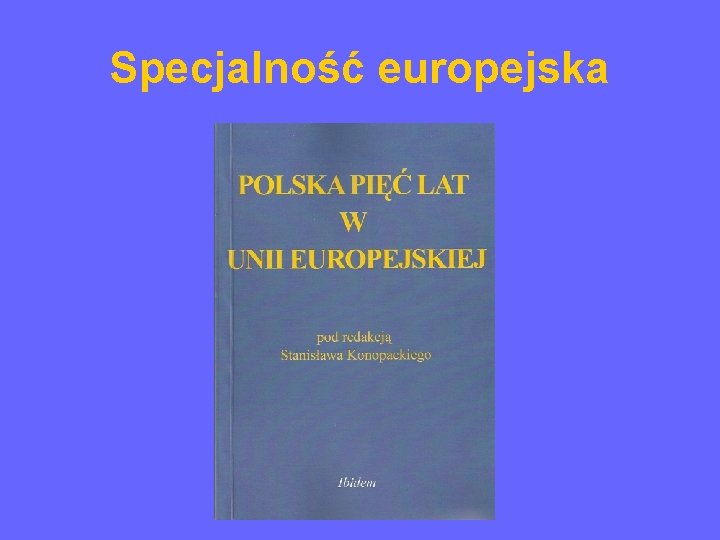 Specjalność europejska 