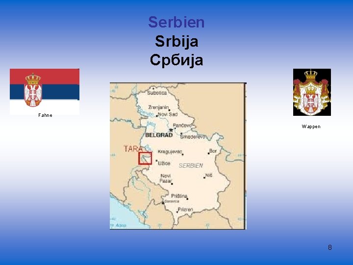Serbien Srbija Србиjа Fahne Wappen 8 