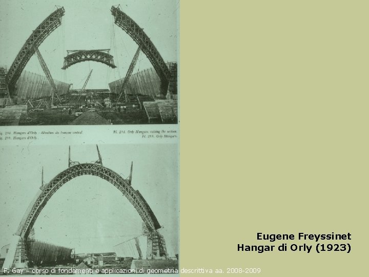 Eugene Freyssinet Hangar di Orly (1923) F. Gay – corso di fondamenti e applicazioni