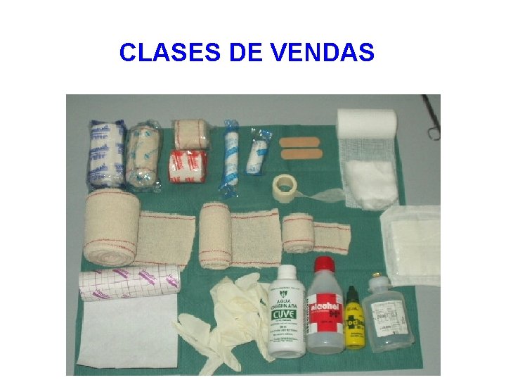 CLASES DE VENDAS 