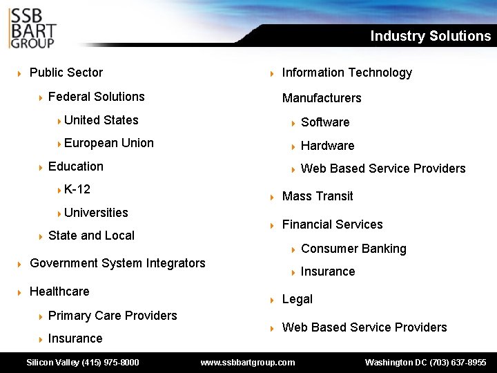 Industry Solutions 4 Public Sector 4 Federal 4 Solutions 4 United Manufacturers States 4