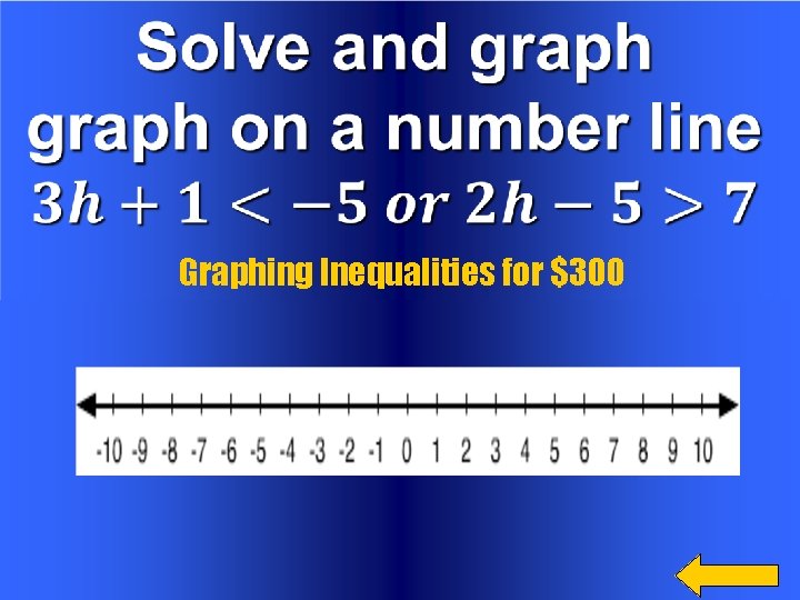 Graphing Inequalities for $300 
