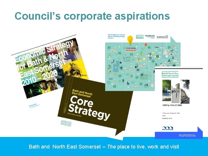 Council’s corporate aspirations Bath and North East Somerset – The place to live, work