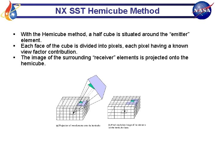NX SST Hemicube Method § § § With the Hemicube method, a half cube