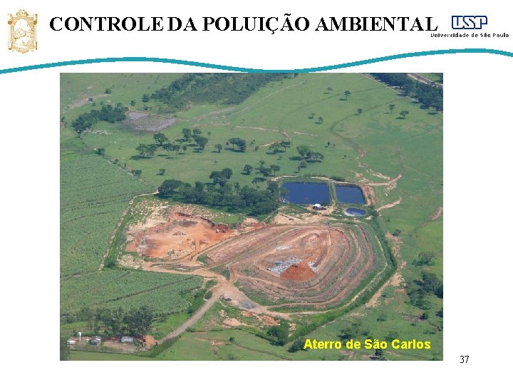 CONTROLE DA POLUIÇÃO AMBIENTAL Aterro de São Carlos 37 