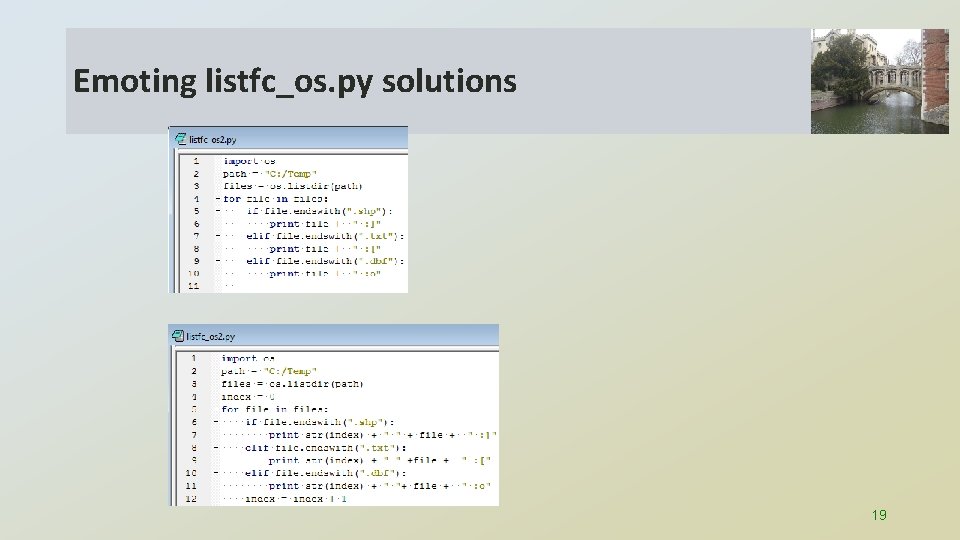 Emoting listfc_os. py solutions 19 
