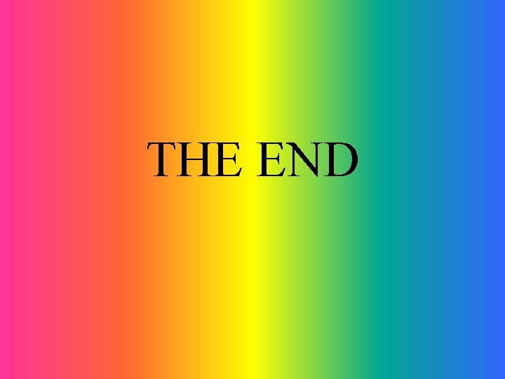 THE END 