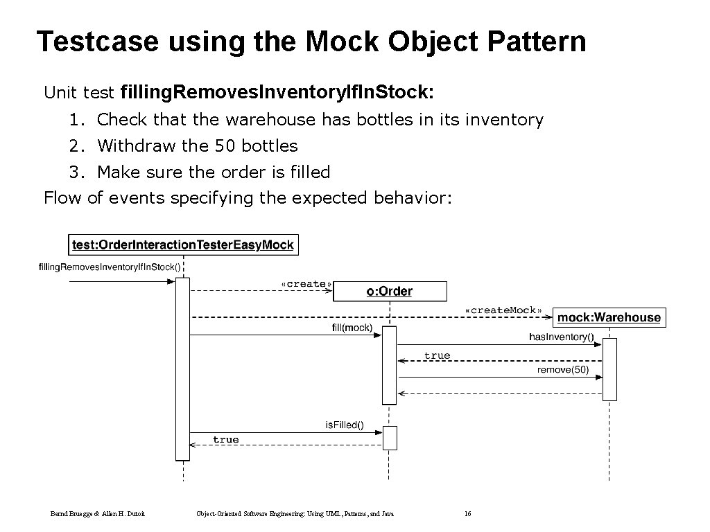 Testcase using the Mock Object Pattern Unit test filling. Removes. Inventory. If. In. Stock: Testcase using the Mock Object Pattern Unit test filling. Removes. Inventory. If. In. Stock: