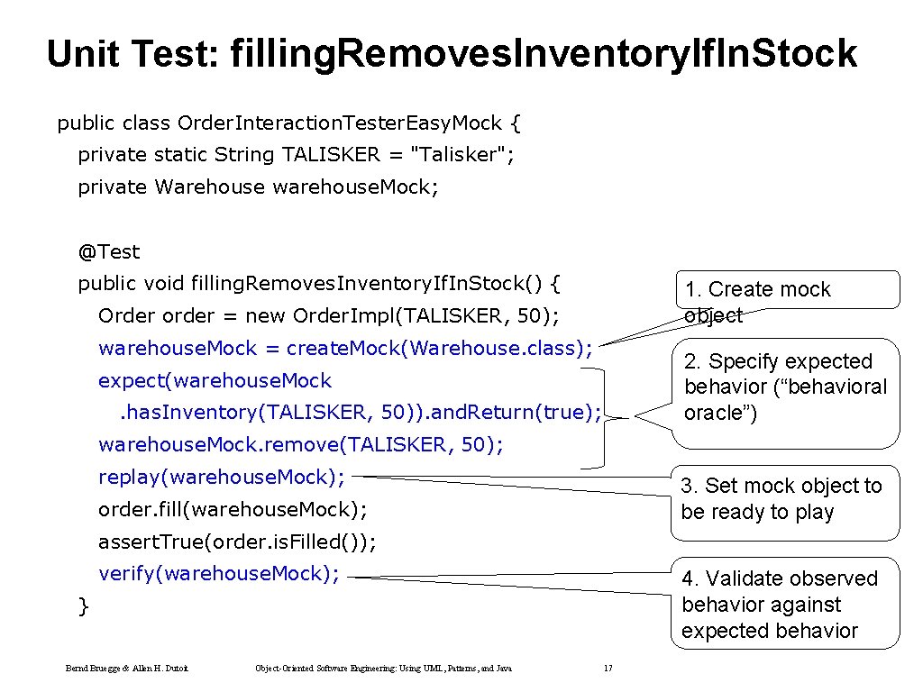 Unit Test: filling. Removes. Inventory. If. In. Stock public class Order. Interaction. Tester. Easy. Unit Test: filling. Removes. Inventory. If. In. Stock public class Order. Interaction. Tester. Easy.