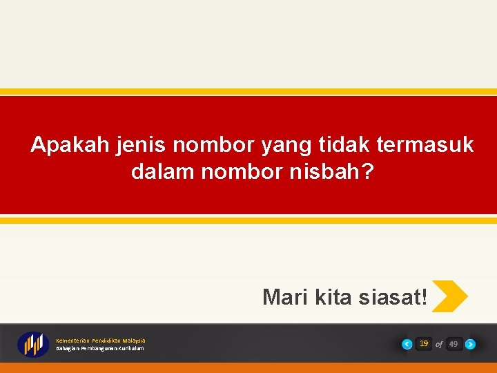 Apakah jenis nombor yang tidak termasuk dalam nombor nisbah? Mari kita siasat! Kementerian Pendidikan