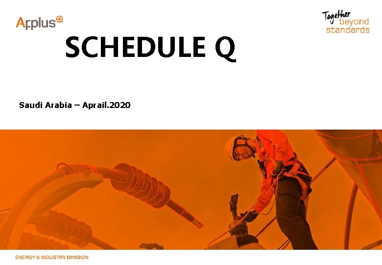 SCHEDULE Q Saudi Arabia – Aprail. 2020 