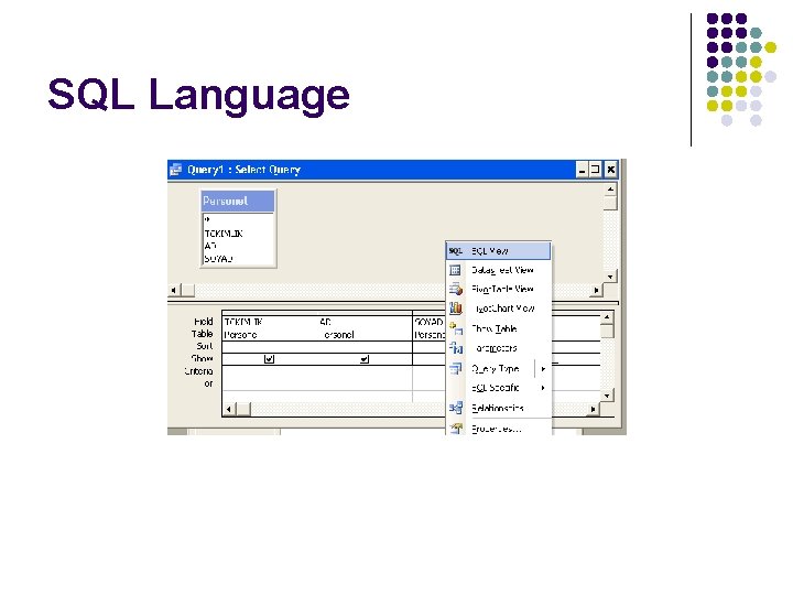 SQL Language 