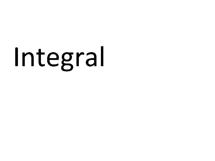 Integral 