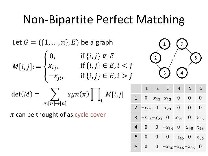 Non-Bipartite Perfect Matching • 6 1 2 5 4 3 1 1 2 3 Non-Bipartite Perfect Matching • 6 1 2 5 4 3 1 1 2 3
