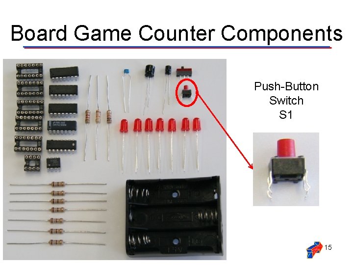 Board Game Counter Components Push-Button Switch S 1 15 
