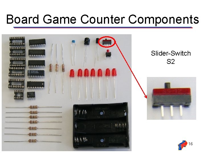 Board Game Counter Components Slider-Switch S 2 16 