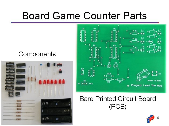 Board Game Counter Parts Components Bare Printed Circuit Board (PCB) 6 
