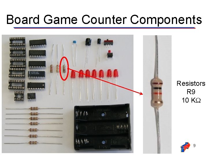Board Game Counter Components Resistors R 9 10 K 9  Board Game Counter Components Resistors R 9 10 K 9