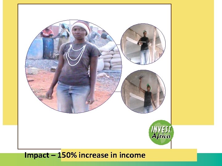 Impact – 150% increase in income 