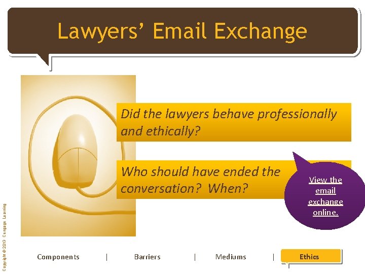 [Click Lawyers’ to edit. Email Master Exchange title style] Did the lawyers behave professionally