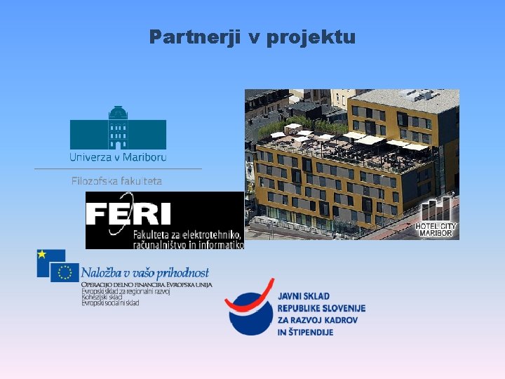 Partnerji v projektu 