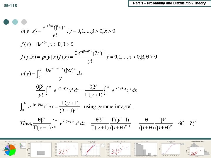 99/116 Part 1 – Probability and Distribution Theory 99/116 Part 1 – Probability and Distribution Theory